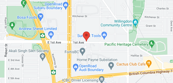 map of 301 3815 1 AVENUE